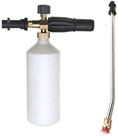 ChaRLes Lanza De Espuma De Nieve De La Lavadora De Presión 1L Y Pulverizador De Lanza De Lavado En Ángulo Para Karcher Serie K