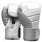 Hayabusa T3 Boxing Gloves for Unisex Splinted Wrist and Knuckle Protection, Dual-X Hook and Loop Closure, 5 Layer Foam Knuckle Padding - White/Grey, 12 oz