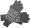 Posh Gear Alpaka Handschuhe Guantofigura Fingerhandschuhe Damen Herren aus 100% Alpakawolle, grau, Größe S