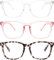 Gaoye Blue Light Blocking Glasses - Fashion Square Fake Eyeglasses, Anti UV Ray Computer Gaming Glasses, Blue Blockers Glasses for Women/Men
