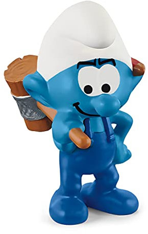 schleich 20832 Handwerker Schlumpf, für Kinder ab 3+ Jahren, The Smurfs - Pre School Smurfs Figurines