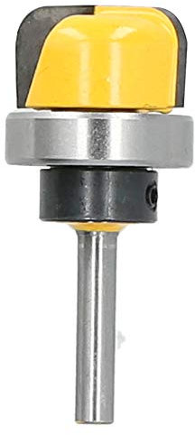 Ensemble d'embouts de routeur à nez rond Embout de routeur de boîte à noyaux 3 pièces Bol et plateau et modèle de rainure en V Tige de 6 mm Fraise à rainure ronde pour le traitement du bois,Fraise