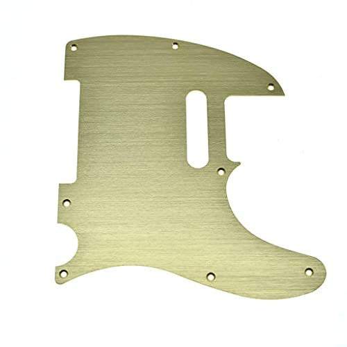 KAISH 8 Loch Metall Aluminium eloxiert Tele Stil Pickguard TL Pick Guard Scratch Plate für USA/Mexiko Telecaster Gold