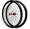700c Rennrad Felge 28 Zoll Fahrrad Laufrad Hohlkammerfelge Cut 7 8 9 10 11 12-Fach Für C/V-Brakes/Felgenbremse QR (Color : Red hub not Logo)