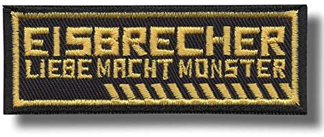 Eisbrecher Band Patch Abzeichen bestickt Aufbügler Applikation