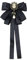 Vintage Damen Schleifenbrosche Bowknot mit Perle Brosche Mädchen Schleife Brosche Broschennadeln für Kleider, Hemden, Jacken (Schwarz)
