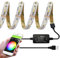 ZigBee USB RGBWW LED Strip Light Dimmable Smart Ambiance LED Kit Work with Hub Bridge Echo Plus for APP/Alexa Voice Control 6.56ft RGB Cold White Warm White 5V RGBCCT Lightstrip Plus Lighting