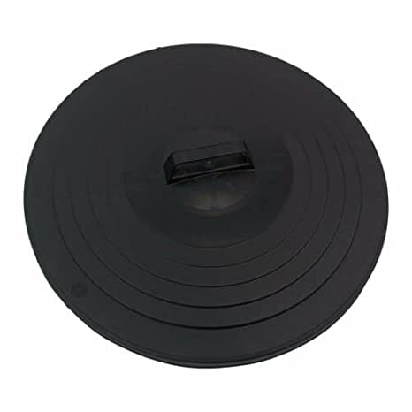 Vision4ever 85 Litre heavy duty locking lid outdoor rubbish lid for dustbin spare black