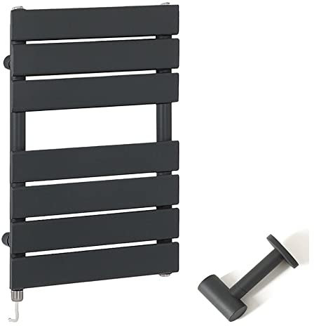 Milano Lustro 400W Anthracite Flat Panel Electric Heated Towel Rail Cable Cover - 600mm x 400mm