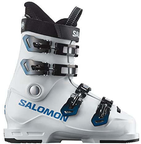 Salomon Unisex Jugend S/Max 60T Skistiefel, White/Race Blue/Process Blue, 24