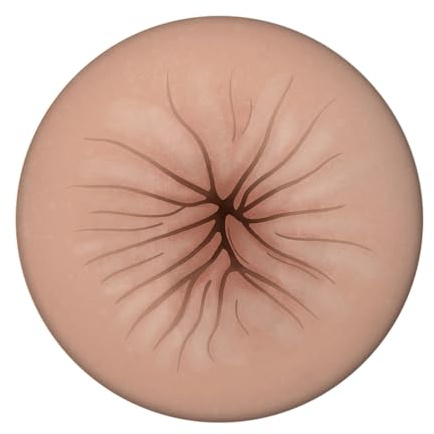 Anus Magnet rund mit Flaschenöffner mit Rosette lustiger Magnet rund mit Flaschenöffner mit Popo-Loch für den Kühlschrank zum Befestigen von Fotos vom Ex-Freund und Postkarten
