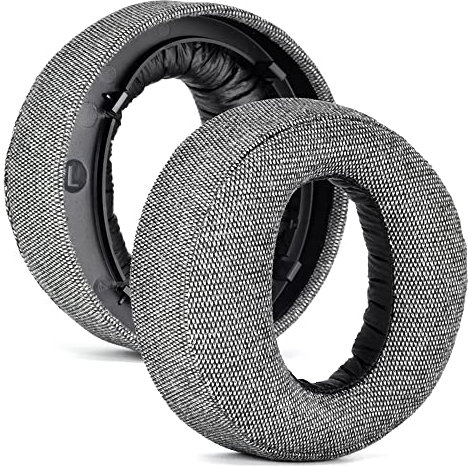 Yaowanguan Lino Almohadillas de Repuesto para Sony Playstation 5 PS5 Pulse 3D Auriculares inalámbricos,Gris Reparar Auriculares de Espuma viscoelástica, Almohadillas para los oídos, Copas, Fundas