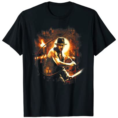 Lucasfilm Indiana Jones and the Temple of Doom with Whip T-Shirt