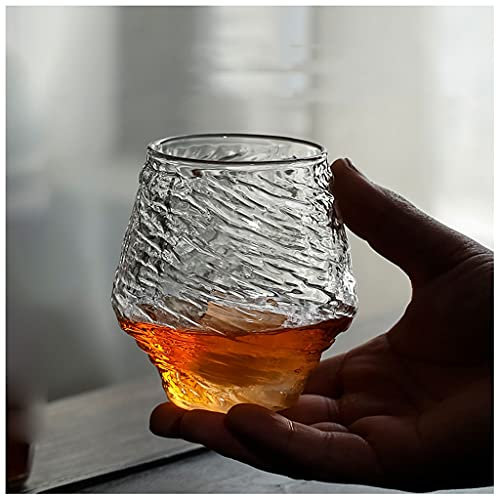 Trinkbecher 12 Oz Whiskey Cup Crystal Ice Hockey Cup 350ml Cup Kreative Persönlichkeit Weinglas Kaffeebecher (A)