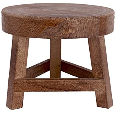 oUyOo Support De Plante en Bois Support De Pot De Plante D'intérieur Mini Tabouret en Bois Rond pour Porte-Fleurs Décor À La Maison