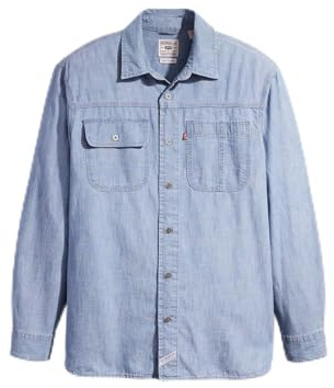 LEVIS Herren LS Auburn Worker Blues, LINDE Chambray, S