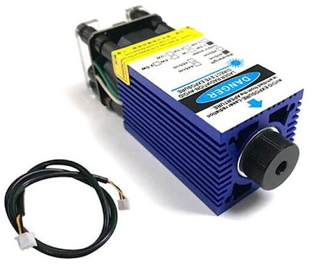 Módulo de Punto Láser Púrpura PWM de Alta Potencia 405nm 500mw 12V DIY Cabezal Láser Máquina de Grabado