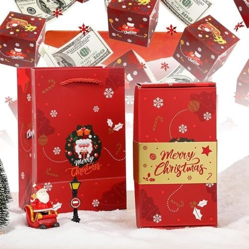 Hoidokly Weihnachten Explosion Geschenkbox - Überraschung Pop Up Box - DIY Foto Faltbare Geschenkbox Fotoalbum