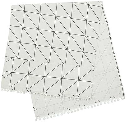 Gatuida Housse De Anti-poussière Pour Réfrigérateur 30 X 90 Cm Motif À Carreaux Blancs Multifonction En Coton Et Lin