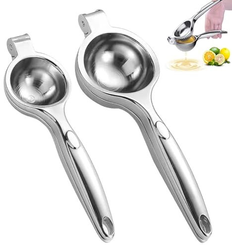Kitchen Lemon Squeezer 2-Pack Citrus Juicer Durable Lemon Press Manual Juice for Lime, Lemon, Orange ideal for Lemonade Cocktails Bars Party