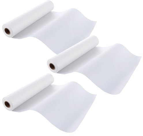 GBACHOOSE 3 rotoli di carta pergamena, 30 cm x 50 m, resistente, rotolo di carta da forno antiaderente, per forno, friggitrice ad aria, pasticceria