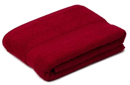 liebling Badetuch, 100% hochwertige Baumwolle, Serie Miami, 100 x 150 cm, waschbar & trocknergeeignet, Farbe: Bordeaux