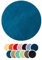 liebling Badteppich, 100% Polyester - Mikrofaser, Serie Santos, Ø 110 cm,1500 g/m², 30 Grad waschbar, Farbe: Petrol