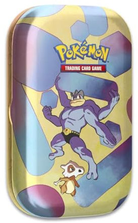Pokemon TCG: Scarlet & Violet—151 Mini Tin – Machamp and Cubone (2 Booster Packs, 1 Coin & 1 Art Card)