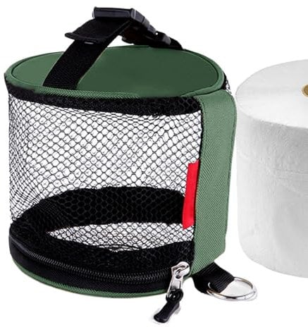 Portable Toilet Paper Holder, Waterproof Toilet Paper Holder Dispenser, Camping Tissue Holder, Dustproof Toilet Paper Roll Holder, Roll Paper Case Cover for Walls