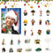 Christmas Adventskalender 2024,Weihnachtsferien Adventskalender 24-tägiger Weihnachtsferien-Countdown-Kalender 2D Acryl Figuren Anhänger Advent Calendar Spielzeug