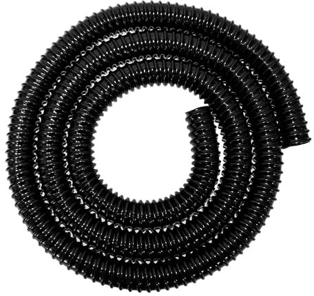 1'' Flexible Water Butt Connection Pipe/Overflow Hose (25mm) Optional Connector & Wire Clips for Efficient Drain Garden Irrigation Rainwater Harvesting Flexi Plastic (1m Pipe)