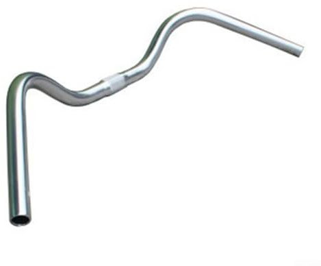 Kinder-Fahrradlenker, Allrounder-Sit-Up-Lenker für Kinderfahrrad, für Komfort, Silber, 560 mm Breite, für Trekking, Komfort, Sit-Up-Bügeleisen