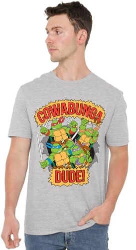 manji-devlin corporation TMNT Cowabunga Dude Unisex T Shirt, Athletic Heather, XXXX-Large