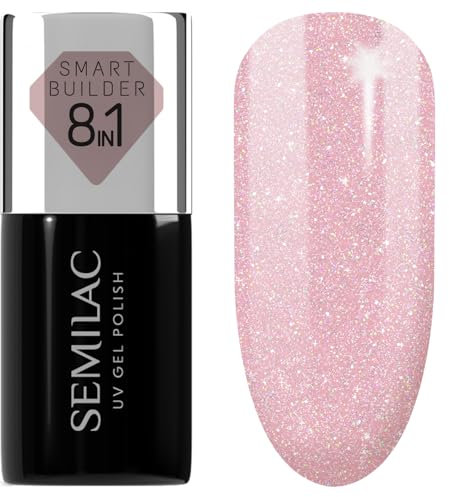 Semilac Smart Builder 805 Glitter Dirty Nude Rose 7 ml