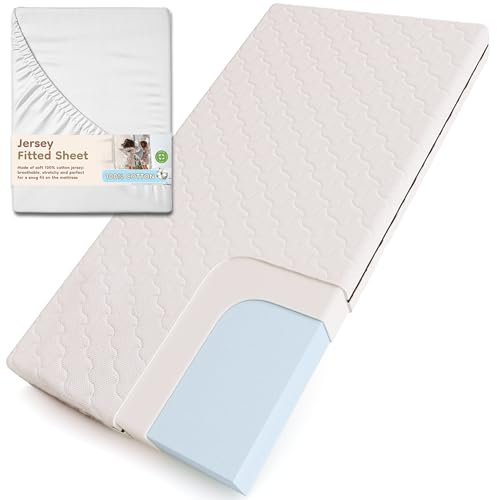 smartwood Kindermatratze 80x200 12cm Matratze mit Bettlaken - H2 Schaumstoffmatratze Oeko-TEX-Zertifiziert - Wendbar - mit Waschbarem Antiallergischem Bezug – SmartComfort | Made in EU