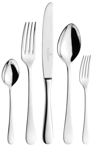 Picard & Wielpütz Besteckgarnitur Charisma massiv 60-teilig, Tafelbesteck für 12 Personen, 18/10 Chromnickelstahl, Spülmaschinengeeignet