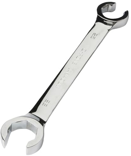 Hipzeepo Llave para Tuercas Abocinadas Tubería Aceite 25-28 mm, Llave de Doble Extremo, Herramienta Manual de Espejo de Alto Torque, Llave de Freno Abierta para Reparación de Automóviles