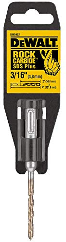 DEWALT DW5402 3/16-Inch by 2-Inch by 4-Inch Rock Carbide SDS Plus Hammer Bit