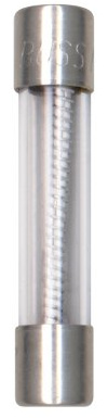 Bussmann MDL-1/2 1/2 Amp Time-Delay Glass Tube Fuse, 250V UL Listed 5-In Tin