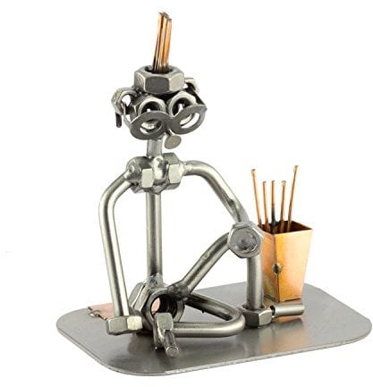 Steelman24 I Schraubenmännchen Yoga I Made in Germany I Handarbeit I Geschenkidee I Stahlfigur I Metallfigur I Metallmännchen