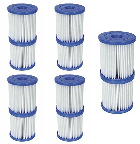 Bestway Flowclear, Größe II, Filter-Kartusche, 10,7 x 13,7 cm für Swimmingpools, 10 Filters