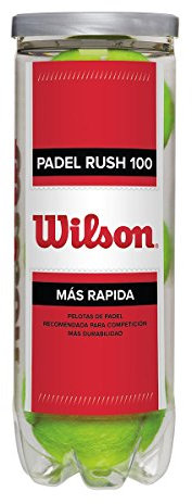 Wilson Unisex – Erwachsene Padel Rush 100 3BALL, Yellow, One Size