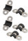 sourcing map 5Pcs 6mm Dmr Gummi ausgekleidet U-förmige Edelstahl Rohrschellen Schlauchschelle de