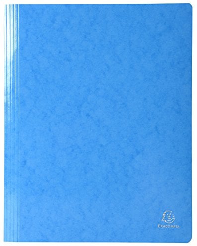 Exacompta 380806B Packung mit 25 Schnellhefter Iderama (aus Karton, praktisch und robust, mit Abstand 80 mm, für DIN A4) 25er Pack hellblau