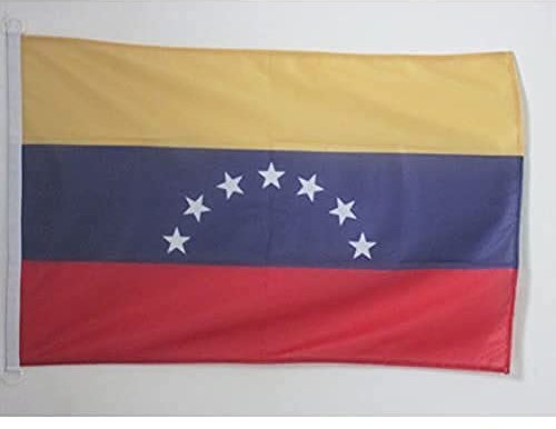 AZ FLAG Bandera Nautica Du Venezuela Antigua 45x30 cm - Pabellón de Conveniencia Venezuelana Antigua 30 x 45 Cm, Bandera de Barco con anillas