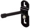 ADB Werkzeughalter Lochwand Haken Halter 25mm, 50mm, 100mm, 150mm mit geradem Hakenende, Länge:150 mm, Farbe (RAL):Tiefschwarz (RAL 9005)