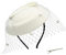 Umeepar Damen Bowknot Pillbox Fascinator Hut Hochzeit Tea Party Hüte mit Schleier Stirnband Clip (Weiß)