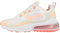 Nike W Air MAX 270 React, Zapatillas para Correr Mujer, Summit White/Crimson Tint-Light Violet, 36.5 EU