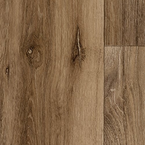 CV Bodenbelag Meterware PVC Boden Holzoptik rustikal ideal für Wohnzimmer und Schlafzimmer Vinyl Rollenware mit Vliesrücken | Variante : 4m x 2m