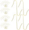 Gallop Chic 150 Kugelaufhänger S-Haken in Gold, S Haken Klein Schnellaufhänger für Weihnachtsbaumschmuck, Doppelhaken für Weihnachtsbaum, Perfekt für Weihnachtskugel Deko-Anhänger Wiederverwendbar